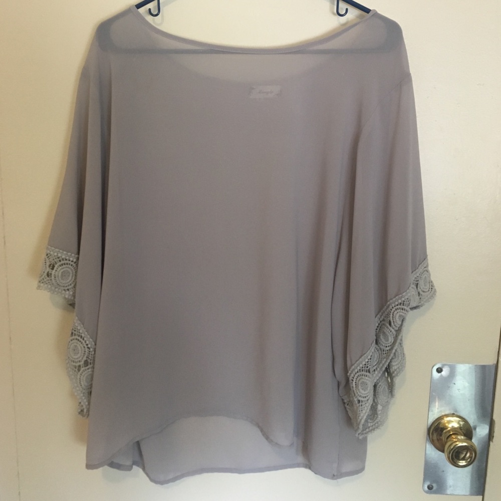 Grey/lavender blouse